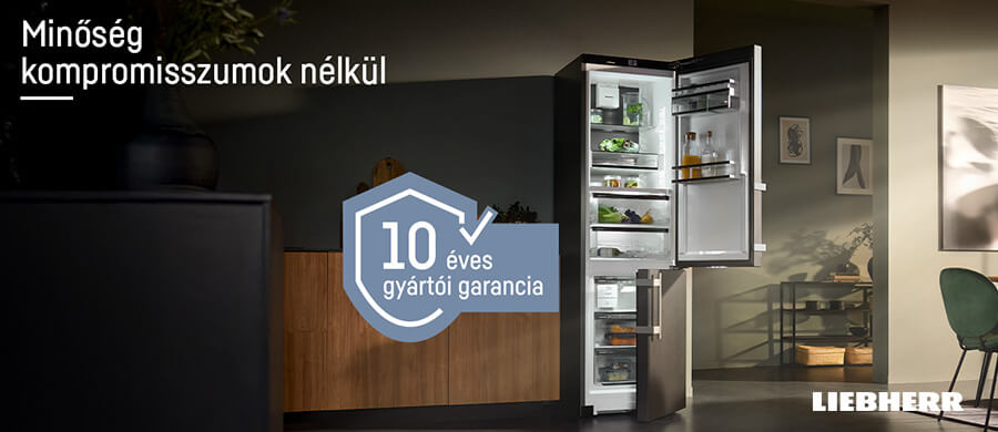 Liebherr háztartási termékek 10 év garanciával!