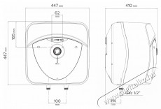 Ariston Andris LUX 30 EU villanybojler, 30 l, 1500 W, LED vil&aacute;g&iacute;t&aacute;s, IPX4 elektromos v&eacute;delem, Mosogat&oacute; f&ouml;l&eacute; szerel&eacute;s, K&uuml;lső hőm&eacute;rs&eacute;klet szab&aacute;lyoz&aacute;s H&aacute;ztart&aacute;s / Otthon / K&uuml;lt&eacute;r - V&iacute;zmeleg&iacute;tő / bojler / t&aacute;rol&oacute; - Bojler / melegv&iacute;z t&aacute;rol&oacute; - 534233