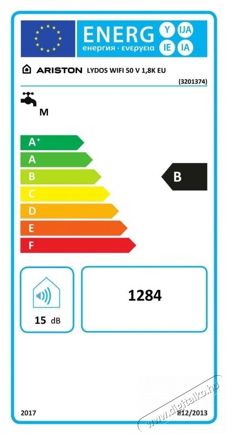 Ariston Lydos Wi-Fi 50L villanybojler, 1800 W, internet csatlakoz&aacute;s, zom&aacute;ncozott tart&aacute;ly Tit&aacute;nnal H&aacute;ztart&aacute;s / Otthon / K&uuml;lt&eacute;r - V&iacute;zmeleg&iacute;tő / bojler / t&aacute;rol&oacute; - Bojler / melegv&iacute;z t&aacute;rol&oacute; - 534246