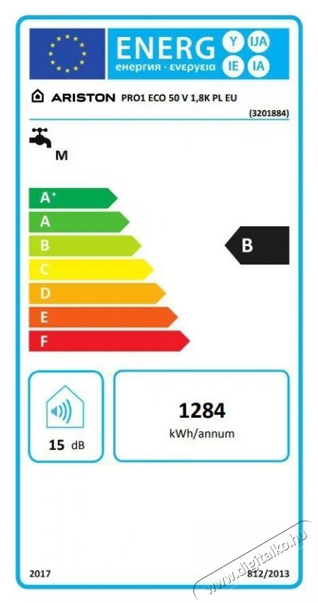 Ariston Pro 1 Eco 50L villanybojler, 1800 W, Eco Evo funkci&oacute;, zom&aacute;ncozott tart&aacute;ly Tit&aacute;nnal H&aacute;ztart&aacute;s / Otthon / K&uuml;lt&eacute;r - V&iacute;zmeleg&iacute;tő / bojler / t&aacute;rol&oacute; - Bojler / melegv&iacute;z t&aacute;rol&oacute; - 534240