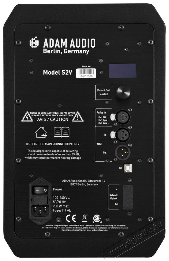 ADAM AUDIO S2V Audio-Video / Hifi / Multim&eacute;dia - Hangfal - Hangfalszett - Studio / zenekari hangfal - 511397