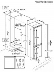 AEG OSC6N181ES 6000 Twintech Konyhai term&eacute;kek - Hűtő, fagyaszt&oacute; (szabadon&aacute;ll&oacute;) - Alulfagyaszt&oacute;s kombin&aacute;lt hűtő - 509420