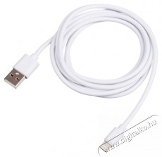 Akyga AK-USB-31 1,8m USB-A - Lightning feh&eacute;r k&aacute;bel Iroda &eacute;s sz&aacute;m&iacute;t&aacute;stechnika - Sz&aacute;m&iacute;t&oacute;g&eacute;p tartoz&eacute;k - USB k&aacute;bel - 387773