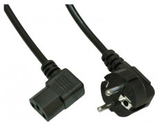 Akyga AK-PC-12A 3m fekete tápkábel Iroda és számítástechnika - Számítógép tartozék - Táp kábel - 456002
