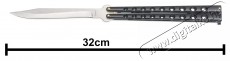 Albainox 02052-N Gigantikus pillang&oacute;k&eacute;s, rozsdamentes ac&eacute;l penge 14,5 cm, z&aacute;rhat&oacute; H&aacute;ztart&aacute;s / Otthon / K&uuml;lt&eacute;r - J&aacute;t&eacute;k / Sport - Kieg&eacute;sz&iacute;tő - 534091