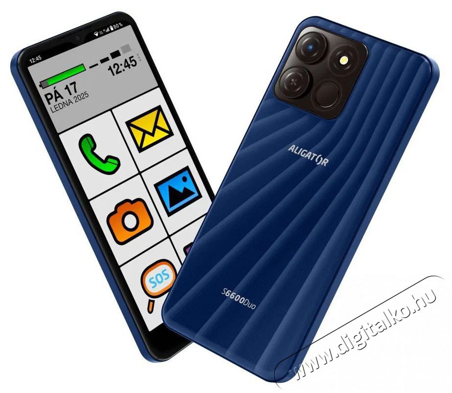 Aligator S6600 SENIOR k&eacute;k Mobil / Kommunik&aacute;ci&oacute; / Smart - Okostelefon - Android - 526813