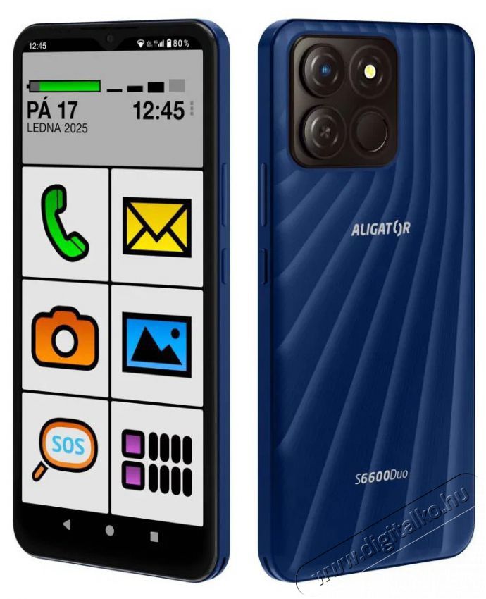 Aligator S6600 SENIOR k&eacute;k Mobil / Kommunik&aacute;ci&oacute; / Smart - Okostelefon - Android - 526813