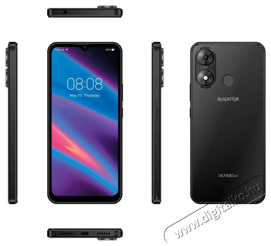 Aligator S6700 SENIOR 4GB/128GB fekete Mobil / Kommunik&aacute;ci&oacute; / Smart - Okostelefon - Android - 526808