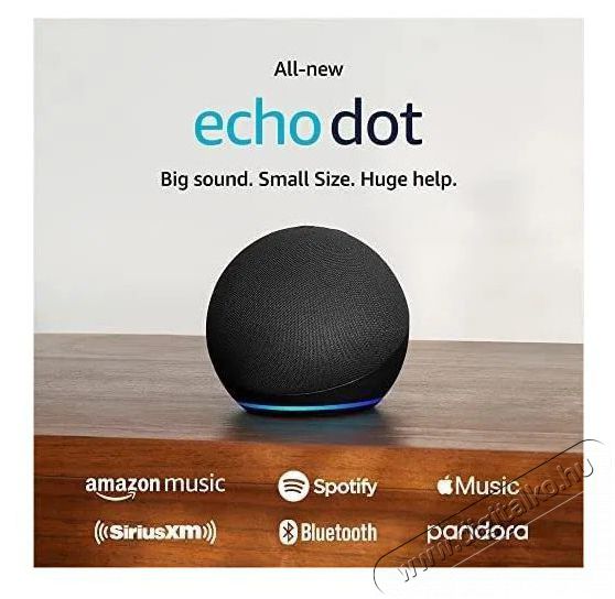 Amazon Echodot (5th. gen) Charcoal H&aacute;ztart&aacute;s / Otthon / K&uuml;lt&eacute;r - Okos otthon - Kieg&eacute;sz&iacute;tő - 508022