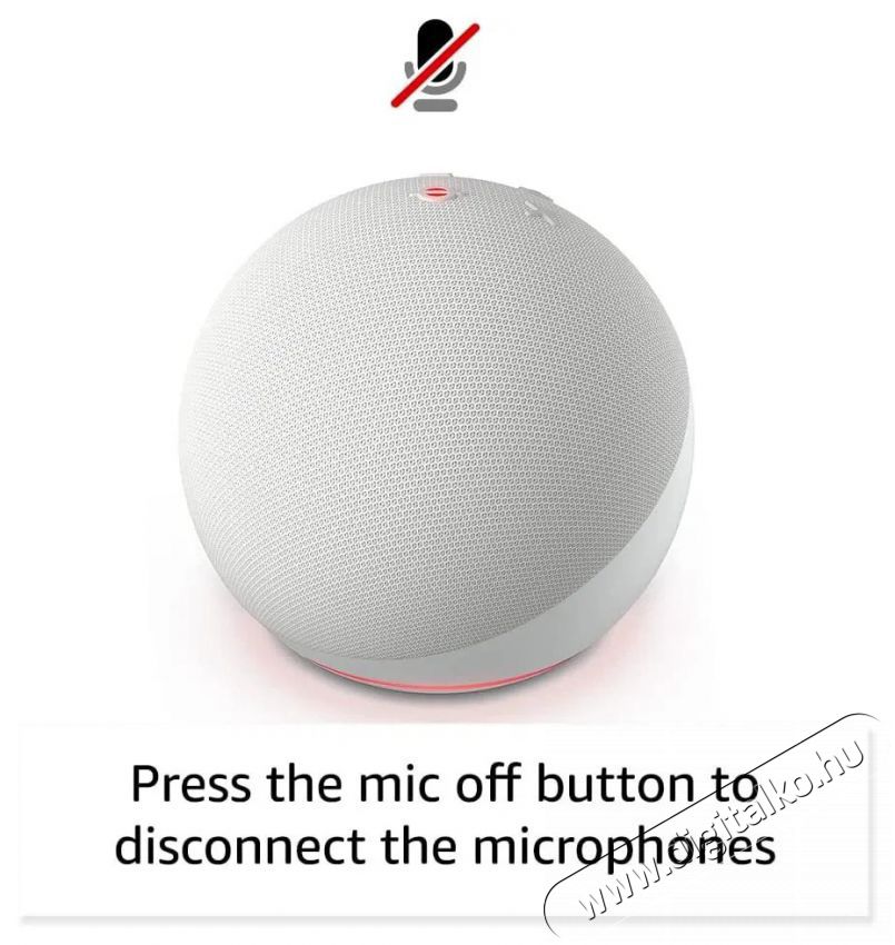 Amazon Echodot (5th. gen) Charcoal H&aacute;ztart&aacute;s / Otthon / K&uuml;lt&eacute;r - Okos otthon - Kieg&eacute;sz&iacute;tő - 508022