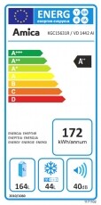 Amica KGC 15631 R fel&uuml;lfagyaszt&oacute;s hűtőszekr&eacute;ny Konyhai term&eacute;kek - Hűtő, fagyaszt&oacute; (szabadon&aacute;ll&oacute;) - Fel&uuml;lfagyaszt&oacute;s kombin&aacute;lt hűtő - 326980