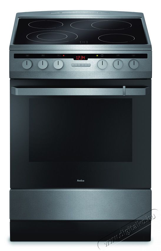 Amica 54037 (618CE3.434HTaKDQ/Xx/) ker&aacute;mialapos tűzhely Konyhai term&eacute;kek - S&uuml;tő-főzőlap, tűzhely (szabadon&aacute;ll&oacute;) - Elektromos tűzhely (szabadon&aacute;ll&oacute;) - 284824