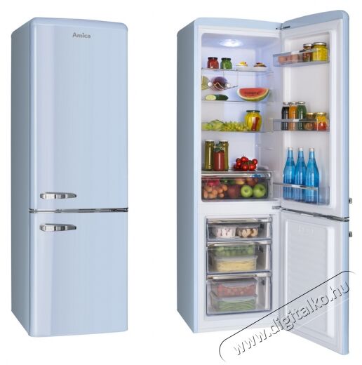 Amica FK2965.3LAA retro alulfagyaszt&oacute;s hűtőszekr&eacute;ny Konyhai term&eacute;kek - Hűtő, fagyaszt&oacute; (szabadon&aacute;ll&oacute;) - Alulfagyaszt&oacute;s kombin&aacute;lt hűtő - 345077