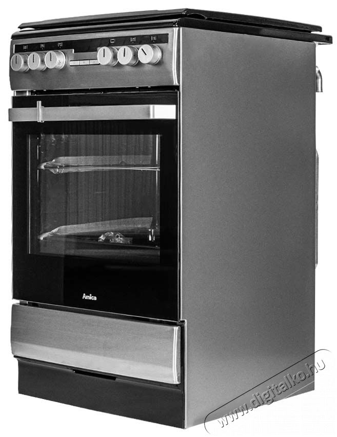 Amica 508GE2.33EHZpTaP(Xsx) (56013) kombin&aacute;lt tűzhely Konyhai term&eacute;kek - S&uuml;tő-főzőlap, tűzhely (szabadon&aacute;ll&oacute;) - Kombin&aacute;lt tűzhely (szabadon&aacute;ll&oacute;) - 310433
