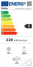 Amica FK2695.4FTHAA Konyhai term&eacute;kek - Hűtő, fagyaszt&oacute; (szabadon&aacute;ll&oacute;) - Alulfagyaszt&oacute;s kombin&aacute;lt hűtő - 509460