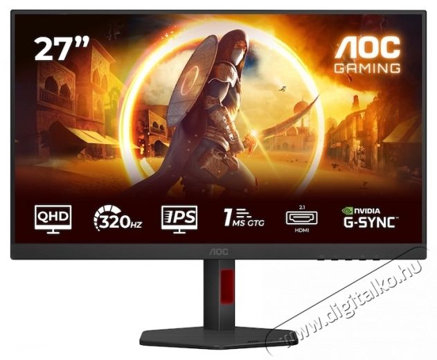 Aoc Q27G4SRU Gaming monitor, 27 , QHD, gyors IPS, WLED, 320Hz Iroda &eacute;s sz&aacute;m&iacute;t&aacute;stechnika - Monitor - Monitor - 534151