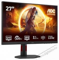 Aoc Q27G4SRU Gaming monitor, 27 , QHD, gyors IPS, WLED, 320Hz Iroda &eacute;s sz&aacute;m&iacute;t&aacute;stechnika - Monitor - Monitor - 534151