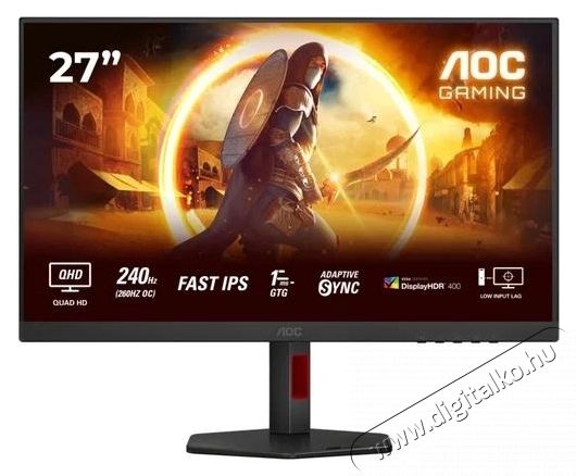 Aoc Q27G4ZR Monitor Iroda &eacute;s sz&aacute;m&iacute;t&aacute;stechnika - Monitor - Monitor - 537621
