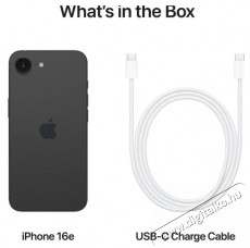 Apple iPhone 16e 512 GB fekete Mobil / Kommunik&aacute;ci&oacute; / Smart - Okostelefon - iOS - 526853
