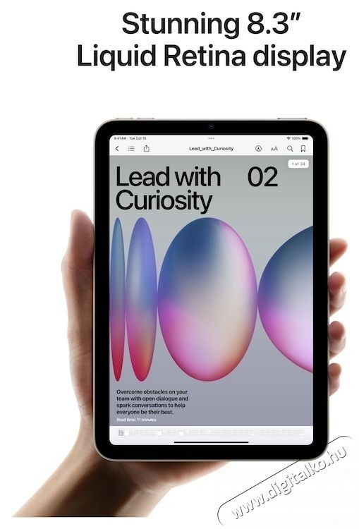 Apple iPad mini (A17 Pro) Cellular 256 GB, Lila Mobil / Kommunik&aacute;ci&oacute; / Smart - Tablet - iOS tablet - 534156