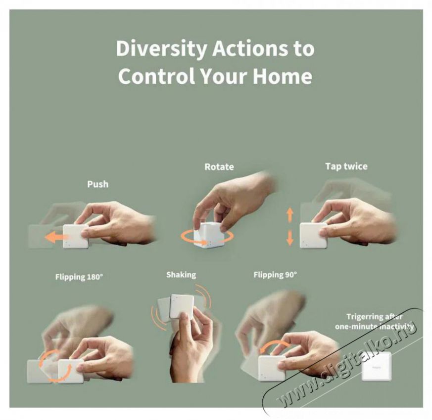 AQARA Cube T1 Pro H&aacute;ztart&aacute;s / Otthon / K&uuml;lt&eacute;r - Okos otthon - Kieg&eacute;sz&iacute;tő - 508047