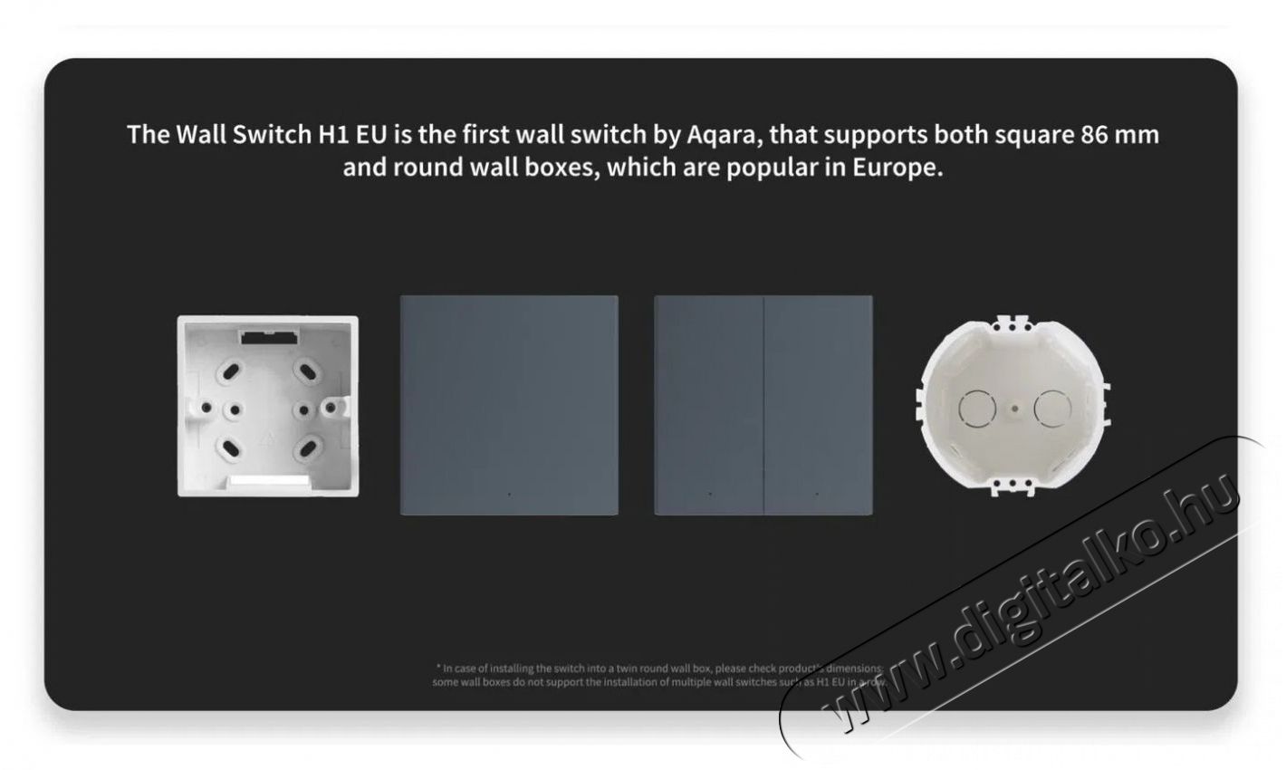 AQARA Smart Wall Switch H1 (No Neutral, Single Rocker), sz&uuml;rke H&aacute;ztart&aacute;s / Otthon / K&uuml;lt&eacute;r - Okos otthon - Kieg&eacute;sz&iacute;tő - 523765