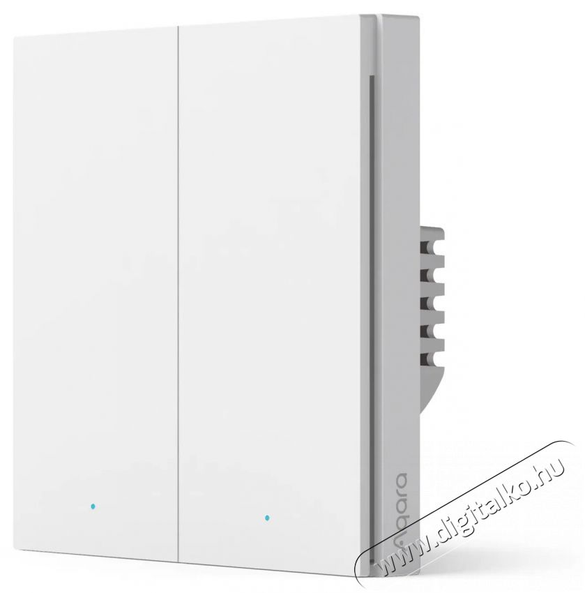 AQARA Smart Wall Switch H1 (With Neutral, Double Rocker) H&aacute;ztart&aacute;s / Otthon / K&uuml;lt&eacute;r - Okos otthon - Kieg&eacute;sz&iacute;tő - 523766