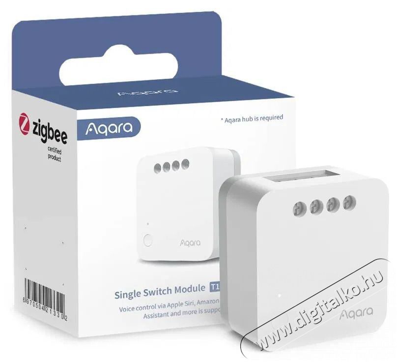 AQARA Single Switch Module T1 (SSM-U02) H&aacute;ztart&aacute;s / Otthon / K&uuml;lt&eacute;r - Okos otthon - Kieg&eacute;sz&iacute;tő - 523759
