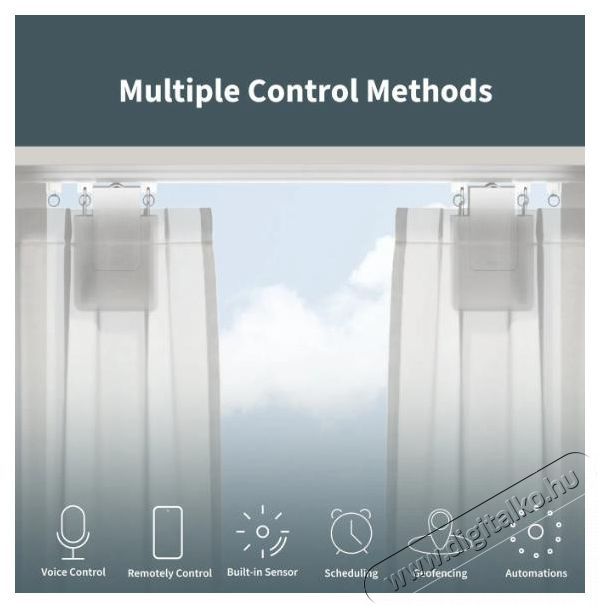 AQARA Curtain Driver E1 Rod Version H&aacute;ztart&aacute;s / Otthon / K&uuml;lt&eacute;r - Okos otthon - Kieg&eacute;sz&iacute;tő - 523748
