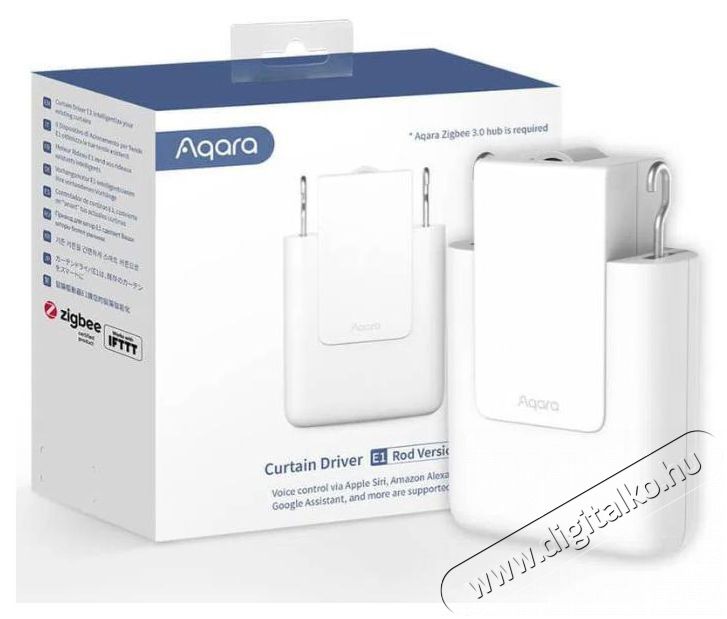 AQARA Curtain Driver E1 Rod Version H&aacute;ztart&aacute;s / Otthon / K&uuml;lt&eacute;r - Okos otthon - Kieg&eacute;sz&iacute;tő - 523748