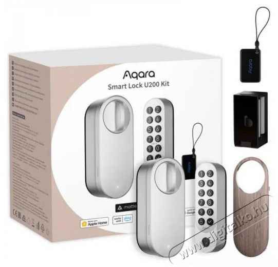 AQARA Smart Lock U200 Kit (EL-D02DS), ez&uuml;st H&aacute;ztart&aacute;s / Otthon / K&uuml;lt&eacute;r - Egy&eacute;b h&aacute;ztart&aacute;si term&eacute;k - 519321