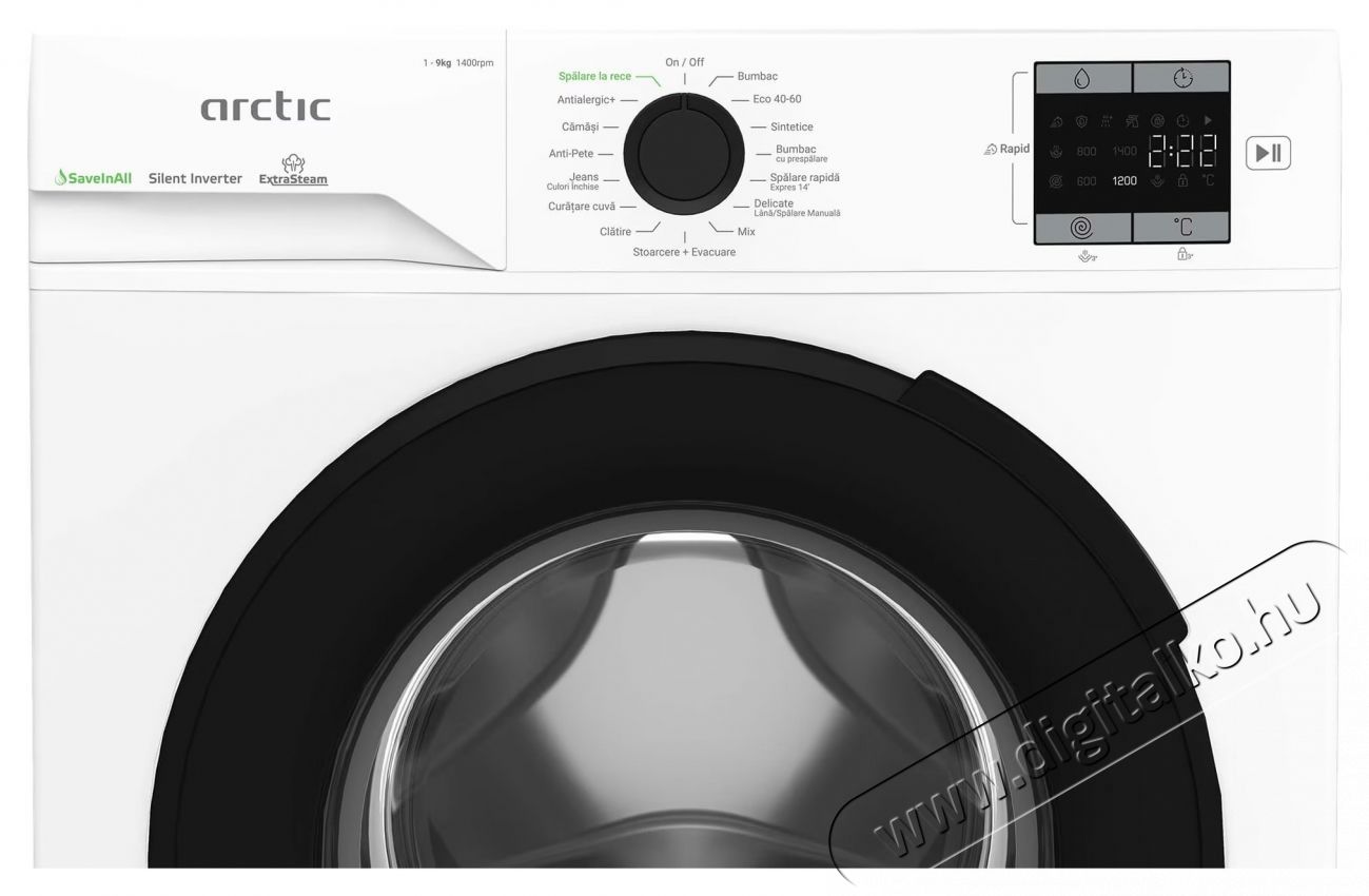 ARCTIC APLM1WFSU19410W, Mos&oacute;g&eacute;p, 9 kg, 1400 RPM, A energiaoszt&aacute;ly, Motor csendes inverter, &Uacute;jrahasznos&iacute;tott k&aacute;d, Gyerekz&aacute;r, Kieg&eacute;sz&iacute;tő, Feh&eacute;r H&aacute;ztart&aacute;s / Otthon / K&uuml;lt&eacute;r - Mos&oacute;g&eacute;p / sz&aacute;r&iacute;t&oacute;g&eacute;p - El&ouml;lt&ouml;ltős norm&aacute;l (60cm-ig) mos&oacute;g&eacute;p - 536023