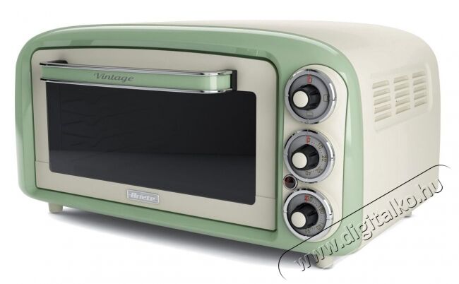 Ariete 979.GR Vintage minigrill, 18 lit - pasztell z&ouml;ld Konyhai term&eacute;kek - Konyhai kisg&eacute;p (s&uuml;t&eacute;s / főz&eacute;s / hűt&eacute;s / &eacute;telk&eacute;sz&iacute;t&eacute;s) - Kontakt grill s&uuml;tő / s&uuml;tőlap - 344962