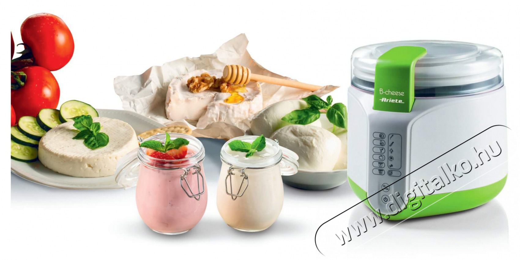 Ariete 615 JOGHURT &Eacute;S SAJTK&Eacute;SZ&Iacute;TŐ G&Eacute;P Konyhai term&eacute;kek - Konyhai kisg&eacute;p (s&uuml;t&eacute;s / főz&eacute;s / hűt&eacute;s / &eacute;telk&eacute;sz&iacute;t&eacute;s) - Fagylaltk&eacute;sz&iacute;tő g&eacute;p - 400397