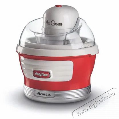 Ariete Party Time 643, piros Konyhai term&eacute;kek - Konyhai kisg&eacute;p (s&uuml;t&eacute;s / főz&eacute;s / hűt&eacute;s / &eacute;telk&eacute;sz&iacute;t&eacute;s) - Fagylaltk&eacute;sz&iacute;tő g&eacute;p - 523820