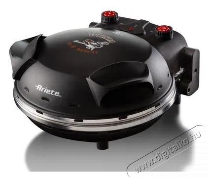 Ariete Pizza 4 'Minutes 917, fekete Konyhai term&eacute;kek - Konyhai kisg&eacute;p (s&uuml;t&eacute;s / főz&eacute;s / hűt&eacute;s / &eacute;telk&eacute;sz&iacute;t&eacute;s) - Kontakt grill s&uuml;tő / s&uuml;tőlap - 523805