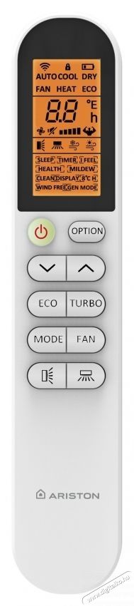 Ariston Kios BS 12000 BTU Wi-Fi Kl&iacute;ma, A++/A+ energiaoszt&aacute;ly, Fűt&eacute;si funkci&oacute;, 3D Air Flow, i-Feel, Feh&eacute;r H&aacute;ztart&aacute;s / Otthon / K&uuml;lt&eacute;r - Ventil&aacute;tor / L&eacute;gkondicion&aacute;l&oacute; - Split kl&iacute;ma - 536033