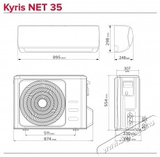 Ariston KYRIS NET Kl&iacute;ma, 12000 BTU WI-FI, A+++/A+++ energiaoszt&aacute;ly, Intelligens szem&eacute;rz&eacute;kelő, intelligens p&aacute;r&aacute;s&iacute;t&oacute; funkci&oacute;, sz&eacute;lv&eacute;dő, feh&eacute;r H&aacute;ztart&aacute;s / Otthon / K&uuml;lt&eacute;r - Ventil&aacute;tor / L&eacute;gkondicion&aacute;l&oacute; - Split kl&iacute;ma - 536026