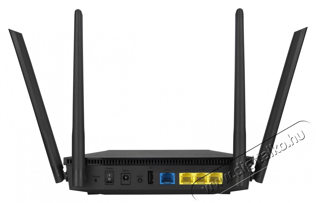 Asus (AX1800) RT-AX53U 574+1201Mbps fekete vezet&eacute;k n&eacute;lk&uuml;li router Iroda &eacute;s sz&aacute;m&iacute;t&aacute;stechnika - H&aacute;l&oacute;zat - Router - 497142