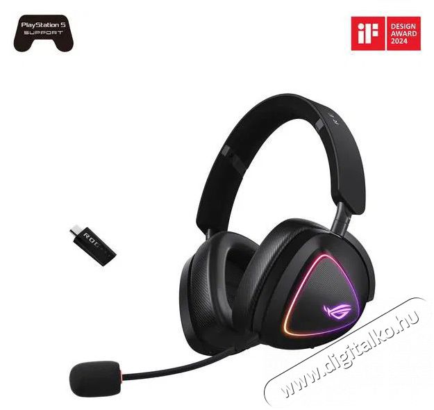 Asus ROG DELTA II Audio-Video / Hifi / Multim&eacute;dia - F&uuml;l &eacute;s Fejhallgat&oacute;k - Fejhallgat&oacute; mikrofonnal / headset - 509864