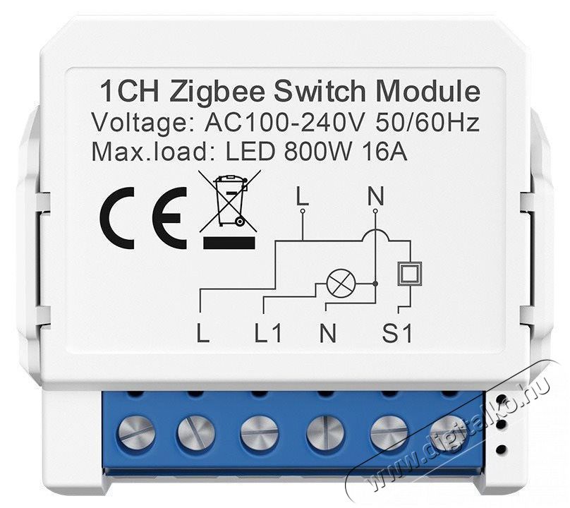 AVATTO ZWSM16 Zigbee (1-gang) H&aacute;ztart&aacute;s / Otthon / K&uuml;lt&eacute;r - Egy&eacute;b h&aacute;ztart&aacute;si term&eacute;k - 523881