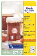 Avery 5080 40mm univerzális visszaszedhető köretikett - fehér - Egyéb - Nem forgalmazzuk ! - 403923