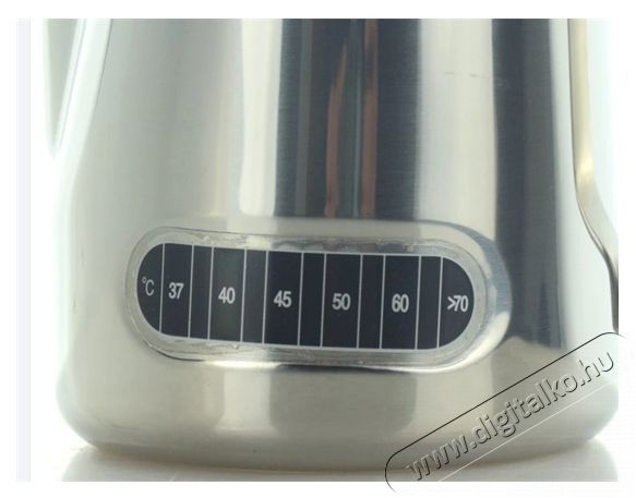 AVX LHT 600ml-es hőm&eacute;rős rozsdamentes ac&eacute;l tejki&ouml;ntő kanna Konyhai term&eacute;kek - K&aacute;v&eacute;főző / k&aacute;v&eacute;&ouml;rlő / kieg&eacute;sz&iacute;tő - Tejtart&oacute; / tejhűtő - 384395