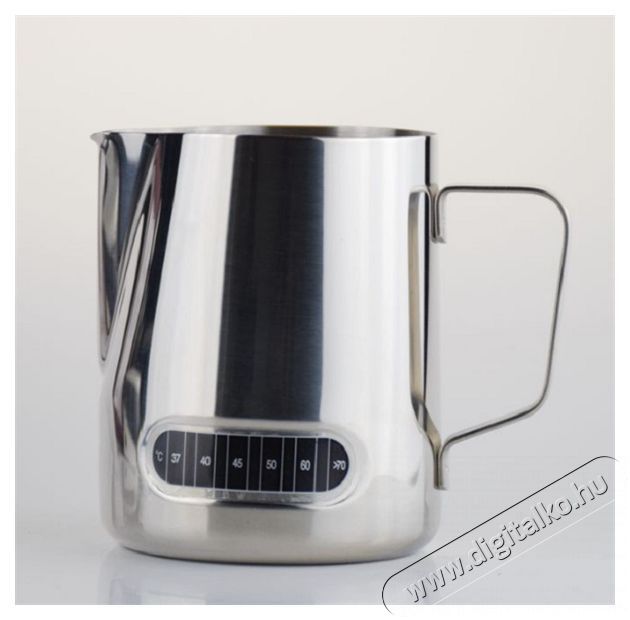 AVX LHT 600ml-es hőm&eacute;rős rozsdamentes ac&eacute;l tejki&ouml;ntő kanna Konyhai term&eacute;kek - K&aacute;v&eacute;főző / k&aacute;v&eacute;&ouml;rlő / kieg&eacute;sz&iacute;tő - Tejtart&oacute; / tejhűtő - 384395