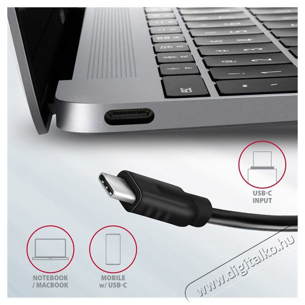 Axagon HMC-4G2 4 portos USB3.2. Gen 2 ez&uuml;stfekete HUB Iroda &eacute;s sz&aacute;m&iacute;t&aacute;stechnika - Notebook kieg&eacute;sz&iacute;tő - USB hub / eloszt&oacute; - 391754