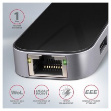 Axagon HMC-6GL SUPERSPEED USB-C COMBO 6IN1 HUB Iroda &eacute;s sz&aacute;m&iacute;t&aacute;stechnika - Notebook kieg&eacute;sz&iacute;tő - USB hub / eloszt&oacute; - 392361