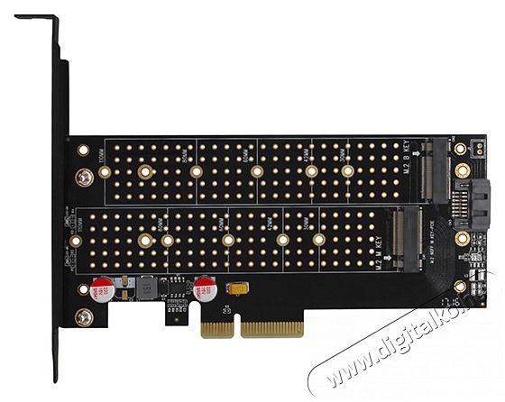 Axagon PCEM2-DC PCI-Express - NVME+NGFF M.2 hűtővel ell&aacute;tott adapter Iroda &eacute;s sz&aacute;m&iacute;t&aacute;stechnika - Egy&eacute;b sz&aacute;m&iacute;t&aacute;stechnikai term&eacute;k - 391464