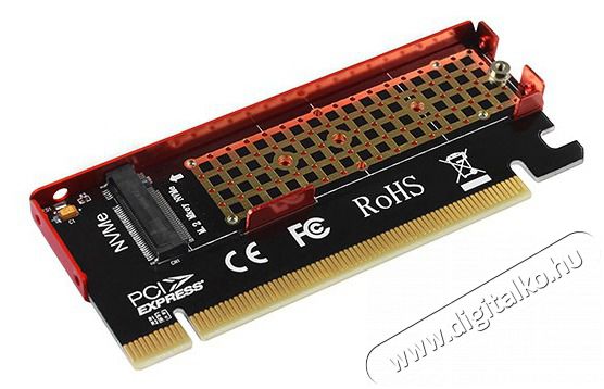 Axagon PCEM2-S PCI-Express - NVME M.2 adapter Iroda &eacute;s sz&aacute;m&iacute;t&aacute;stechnika - Adatt&aacute;rol&oacute; / merevlemez - Kieg&eacute;sz&iacute;tő - 391486