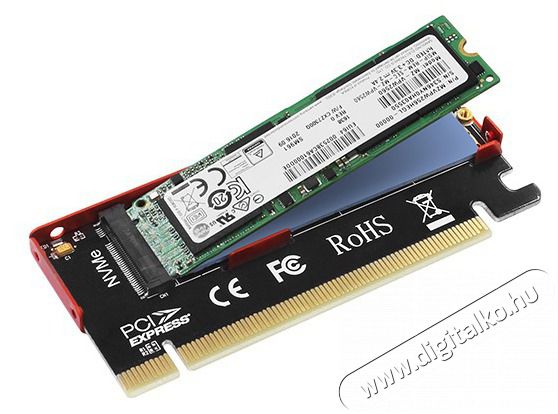 Axagon PCEM2-S PCI-Express - NVME M.2 adapter Iroda &eacute;s sz&aacute;m&iacute;t&aacute;stechnika - Adatt&aacute;rol&oacute; / merevlemez - Kieg&eacute;sz&iacute;tő - 391486