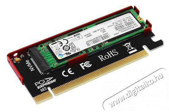 Axagon PCEM2-S PCI-Express - NVME M.2 adapter Iroda &eacute;s sz&aacute;m&iacute;t&aacute;stechnika - Adatt&aacute;rol&oacute; / merevlemez - Kieg&eacute;sz&iacute;tő - 391486
